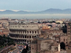 The Roman Colosseum on a Hazy Day