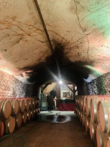 The fire-damaged champagne cellar at Buena Vista Winery